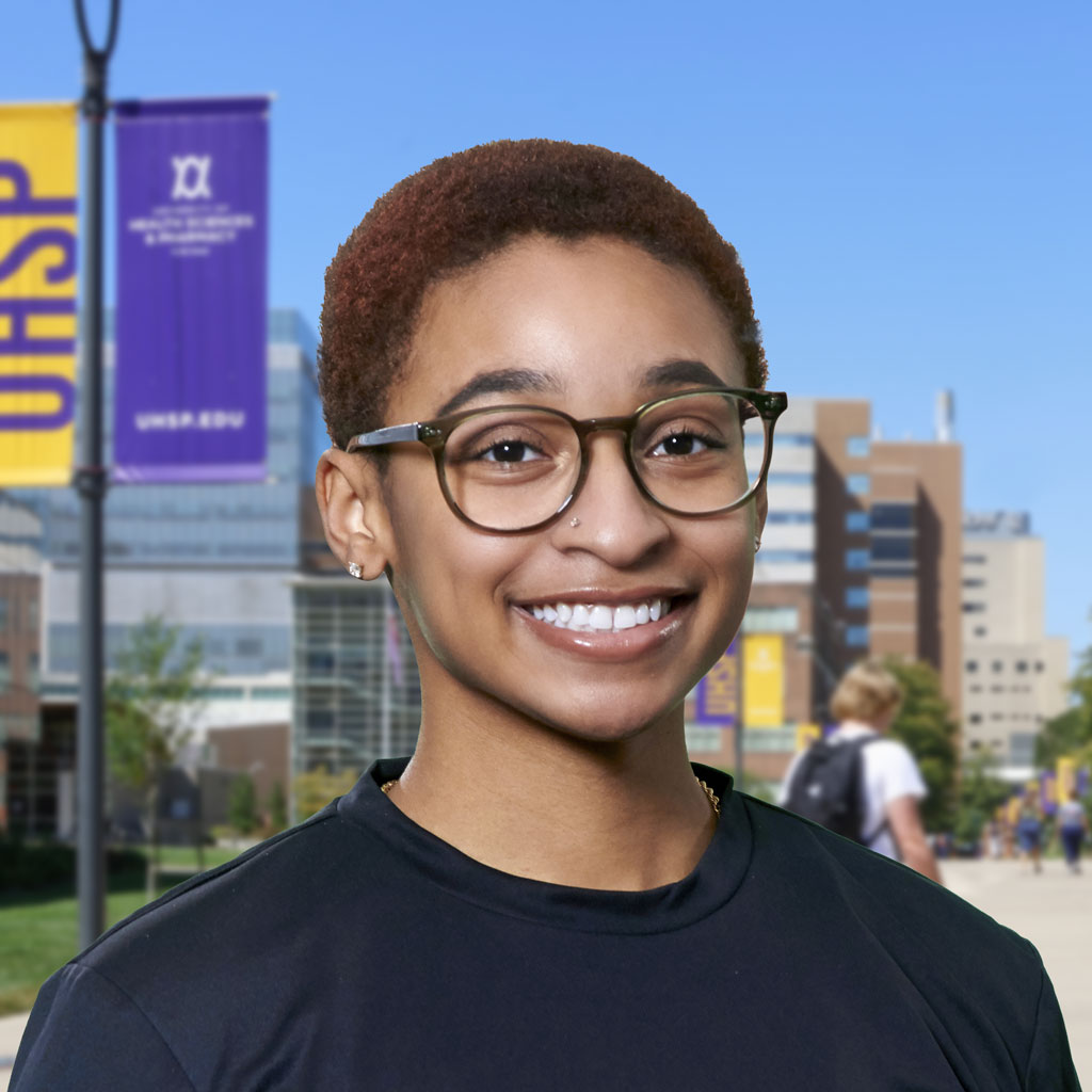 Taylor Washington, undergraduate student at UHSP